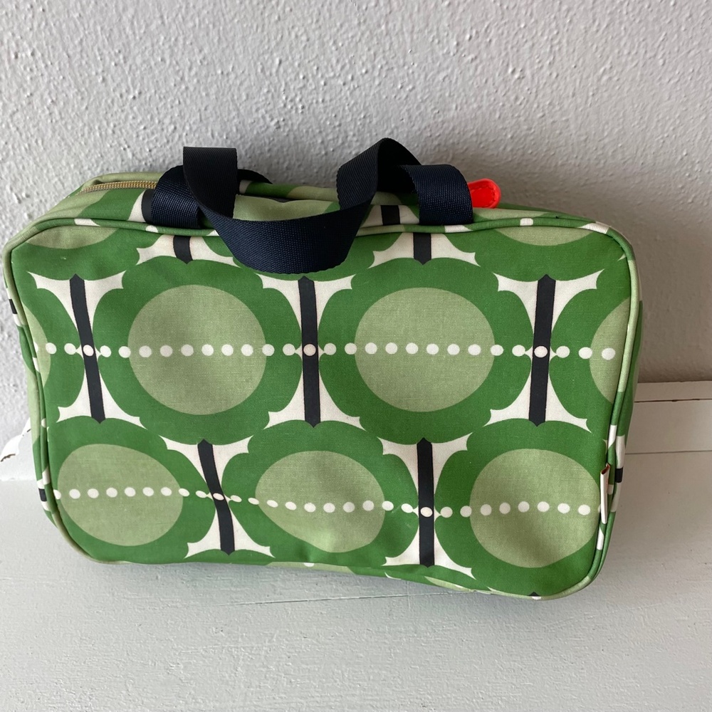 Orla Kiely Green Flower Make Up Bag
